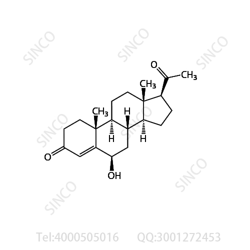 黄体酮杂质24（6-β-羟基孕酮）